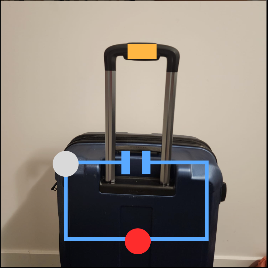 Suitcase unconnected