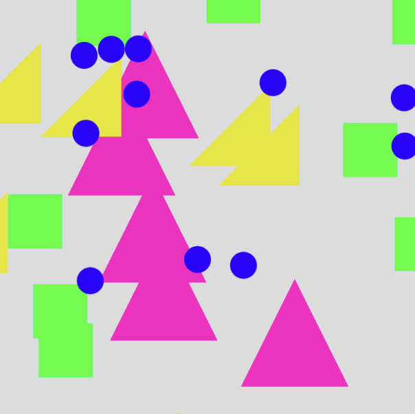 Added more shapes and colours from different keys