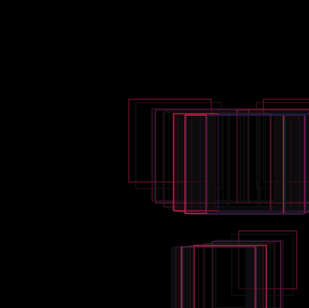 Random coloured squares that appear according to audio frequency