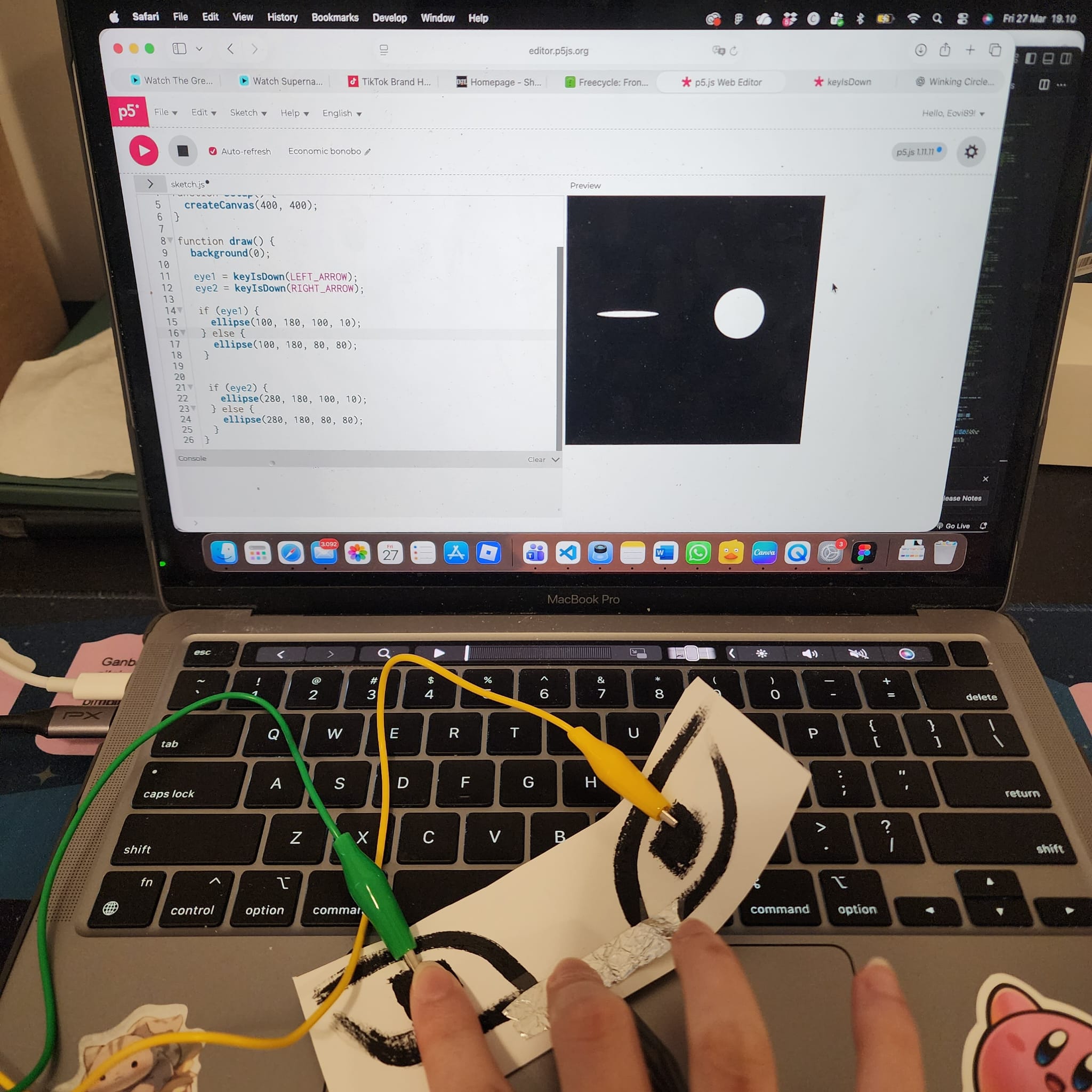 Closing the circuit on the other eye